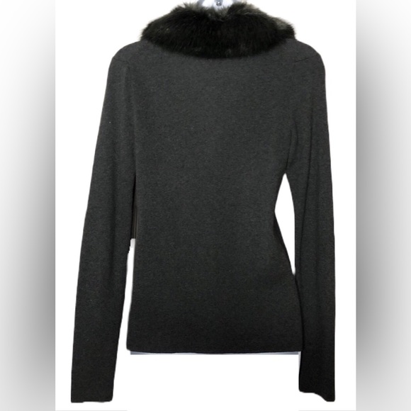 Banana Republic Fur-Trimmed Cardigan - Picture 3 of 6